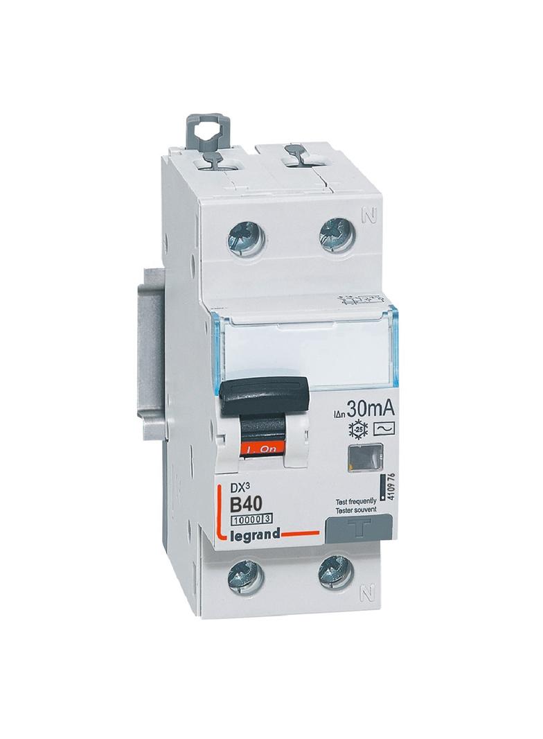WYŁĄCZNIK RÓŻNICOWONADPRĄDOWY P 312 2P B 40A 30MA TYP AC 10KA SERII DX3, Legrand