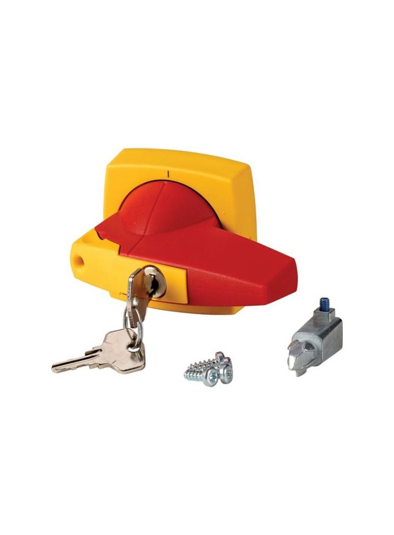 K2DR/C Dzwignia napędu montaż na drzwi typ D czerwony/żółty 8mm 1818042 EATON