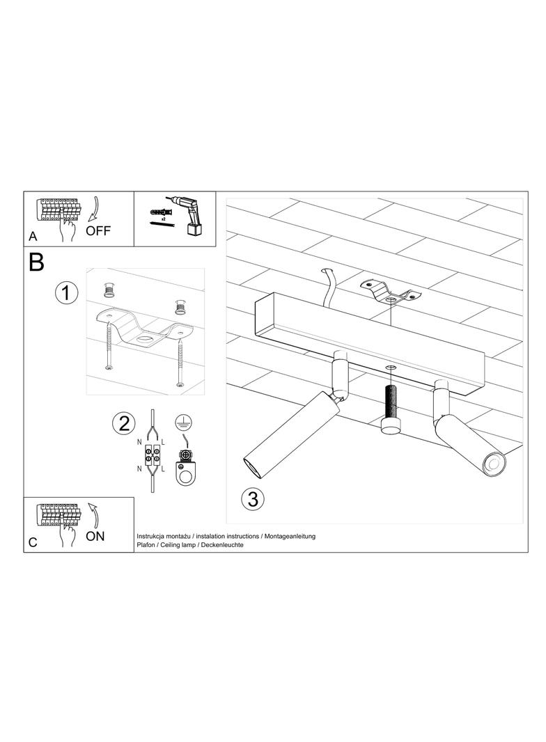 Sollux Plafon EYETECH 2 biały SL.0903