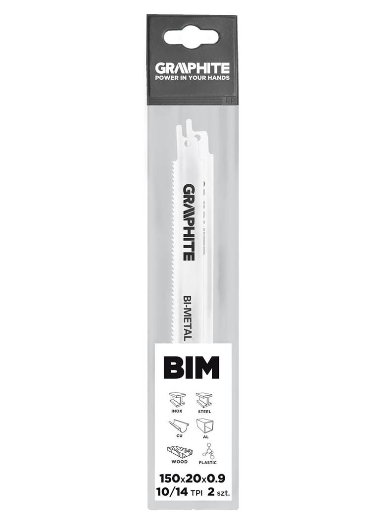 Brzeszczoty bagnetowe 150 x 20 x 0.9 mm, 10/14TPI, kpl. 2 szt.