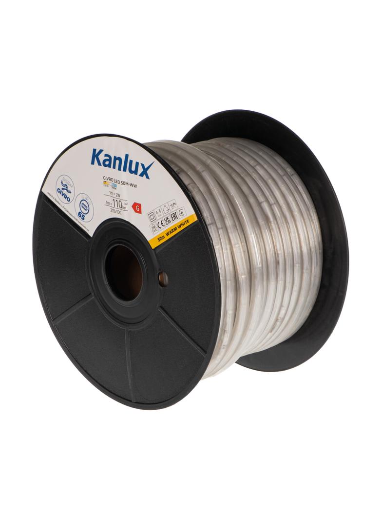 GIVRO LED 50M-WW Wąż LED rolka 50m 210 DC GIVRO LED 50M-WW barwa ciepłobiała 3000K 1m = 110Lm 38574 KANLUX