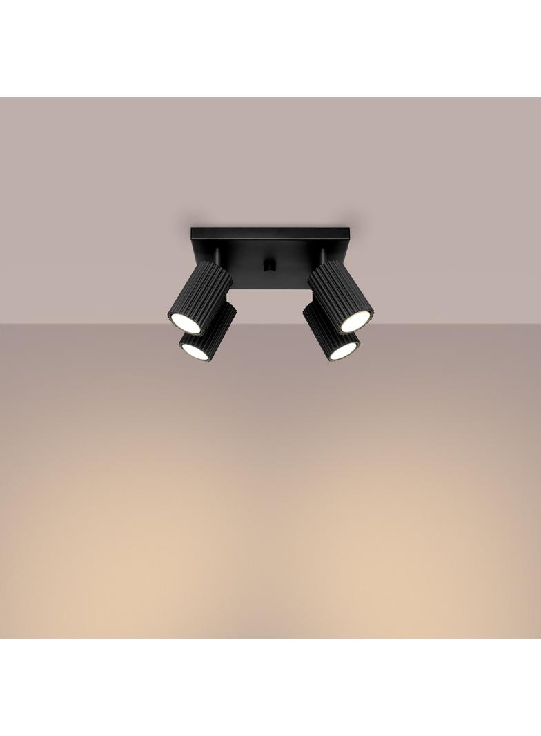 Sollux Plafon KARBON 4 czarny SL.1583