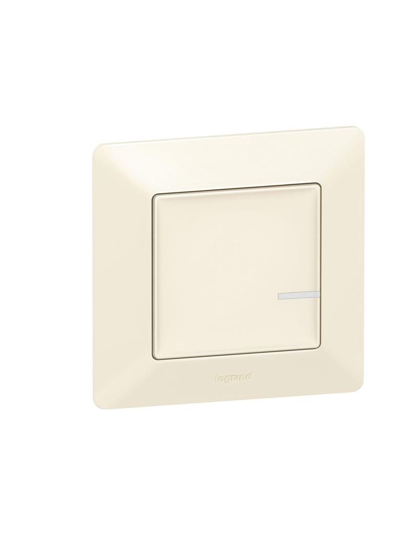 VALENA LIFE WITH NETATMO - ŁĄCZNIK CONNECTED Z FUNKCJĄ ŚCIEMNIANIA KREMOWY, Legrand