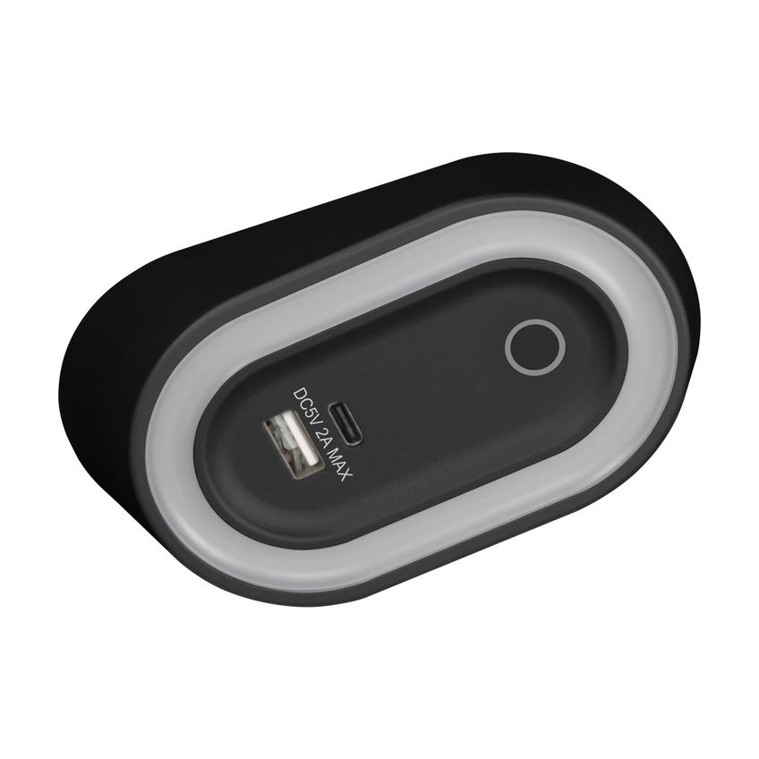 AGRA lampka podszafkowa LED 2,5W, 80lm, 4000K, z włącznikiem bezdotykowym i funkcją ładowania USB A+