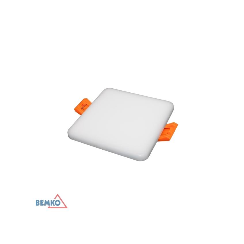 OPRAWA DOWNLIGHT LED WALED 10W 4000K 860LM IP66/IP20 PF>0.5 125x125x20MM KWADRAT BIAŁY C70-DLW-S125-100-4K-WH BEMKO