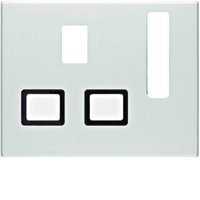 K.5 Płytka czołowa do gniazda z uziemieniem standard brytyjski, aluminium 3313077013 HAGER