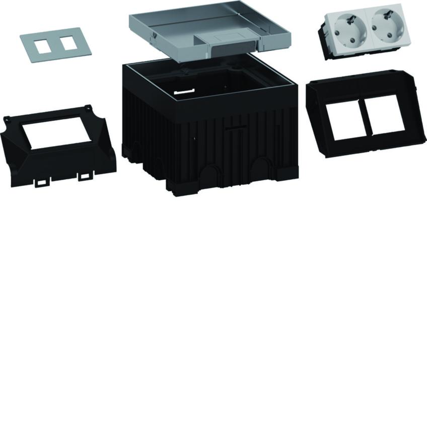 tehalit.VE-EE Zestaw puszka podło-montazowa mini IP30 3kN Q02 144x144 15mm stal