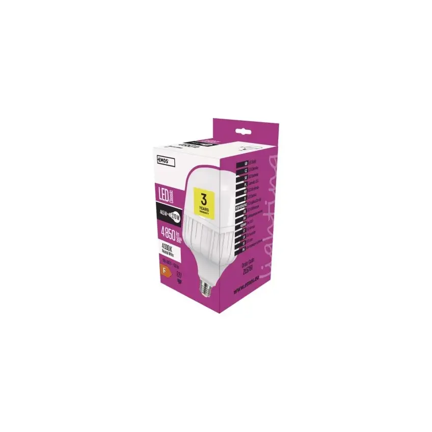 Żarówka LED Classic T140 46W E27 neutralna biel