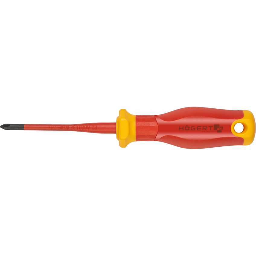 Wkrętak krzyżowy PH1 80 mm, 1000V, SLIM, S2