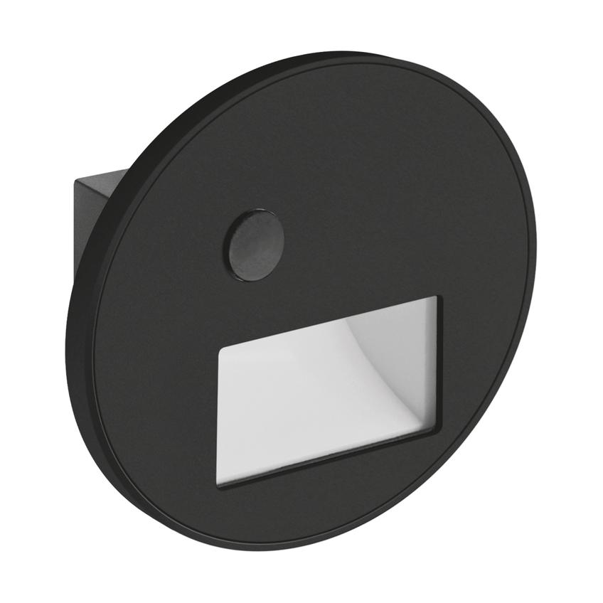 Oprawa dekoracyjna LED z czujnikiem ruchu WEKTOR LED C PIR 1,2W BLACK CCT