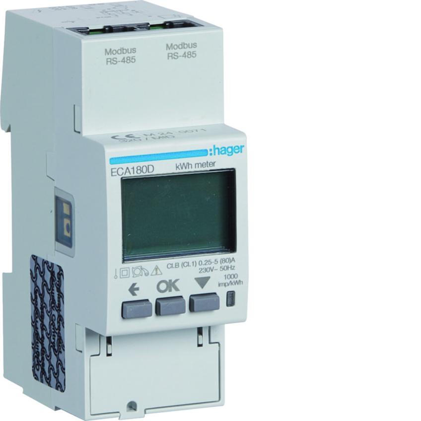 agardio.measure Licznik energii elektrycznej 1-fazowy, 80A 2M, AGARDIO, MID ECA180D HAGER