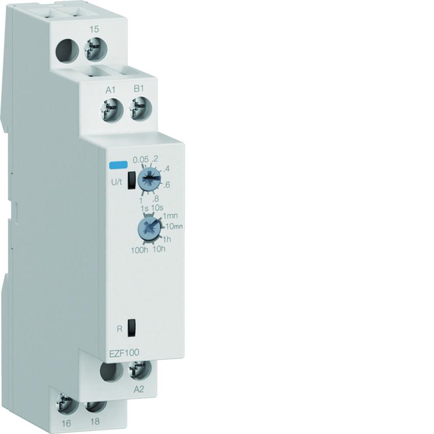 Przekaźnik czasowy 24-230VAC/DC 8A/250V z opóźnieniem wyłączenia EZF100 HAGER