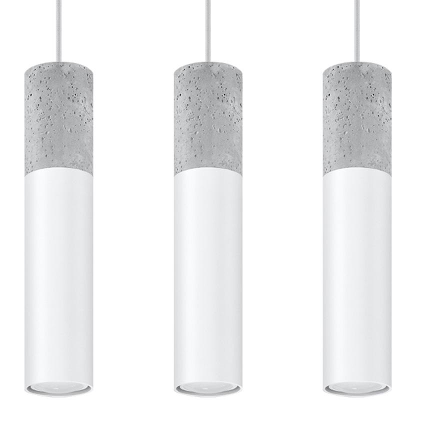 Sollux Lampa wisząca BORGIO 3L biały SL.0649