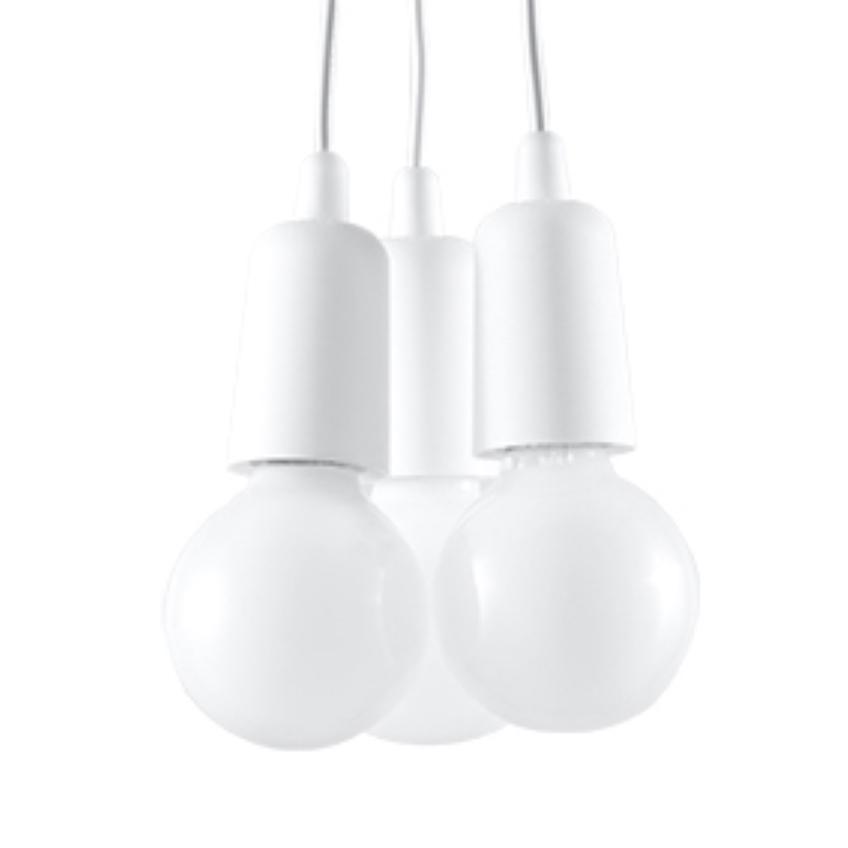 Sollux Lampa wisząca DIEGO 3 biała SL.0570