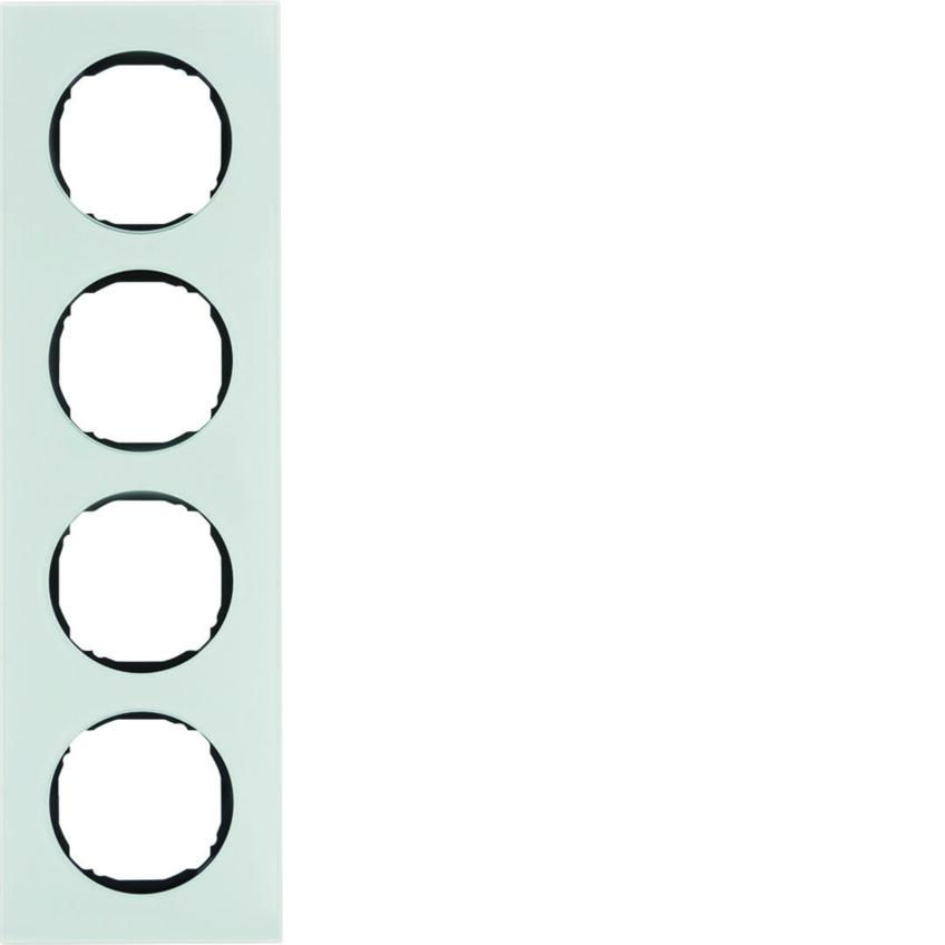 R.8 Ramka 4-krotna, szkło, biały 10142609 HAGER