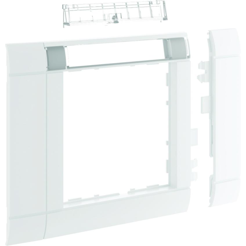 tehalit.WA Maskownica 80mm 1-krotna 55x55mm pole opisowe PC-ABS bezhalog biały