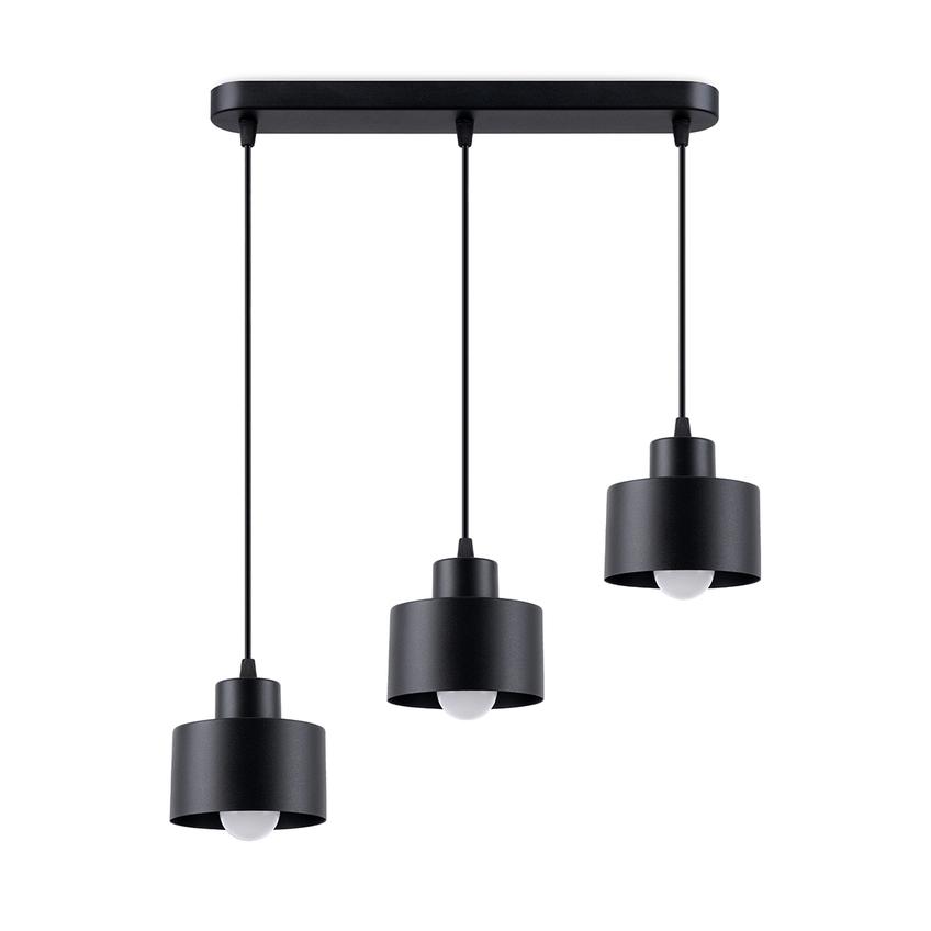 Sollux Lampa wisząca SAVAR 3 czarna SL.1133