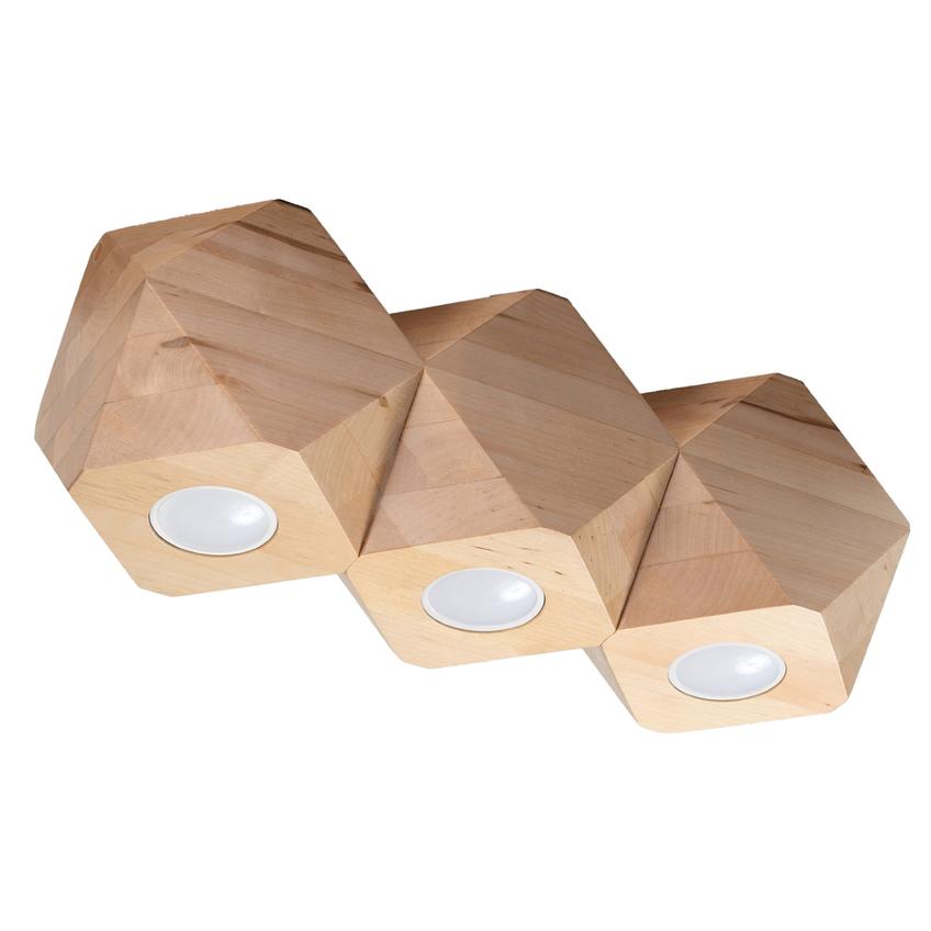 Sollux Plafon WOODY 3 naturalne drewno SL.1010