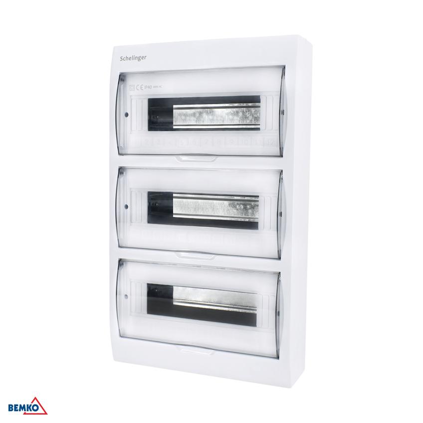 ROZDZIELNICA NATYNKOWA IP40 ZACISKI 36N+36PE 3x12P