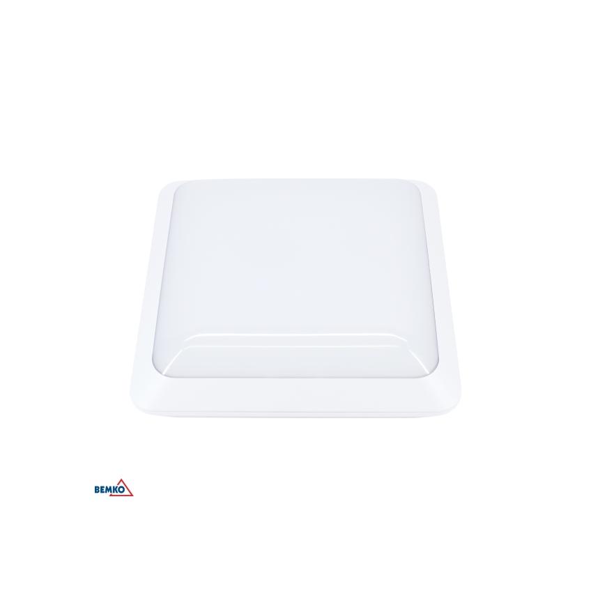 PLAFONIERA LED 30W 4000K 3500LM IP66 KWADRAT Z CZ. MIKR. Z FUNKCJĄ PÓŁCIENIA