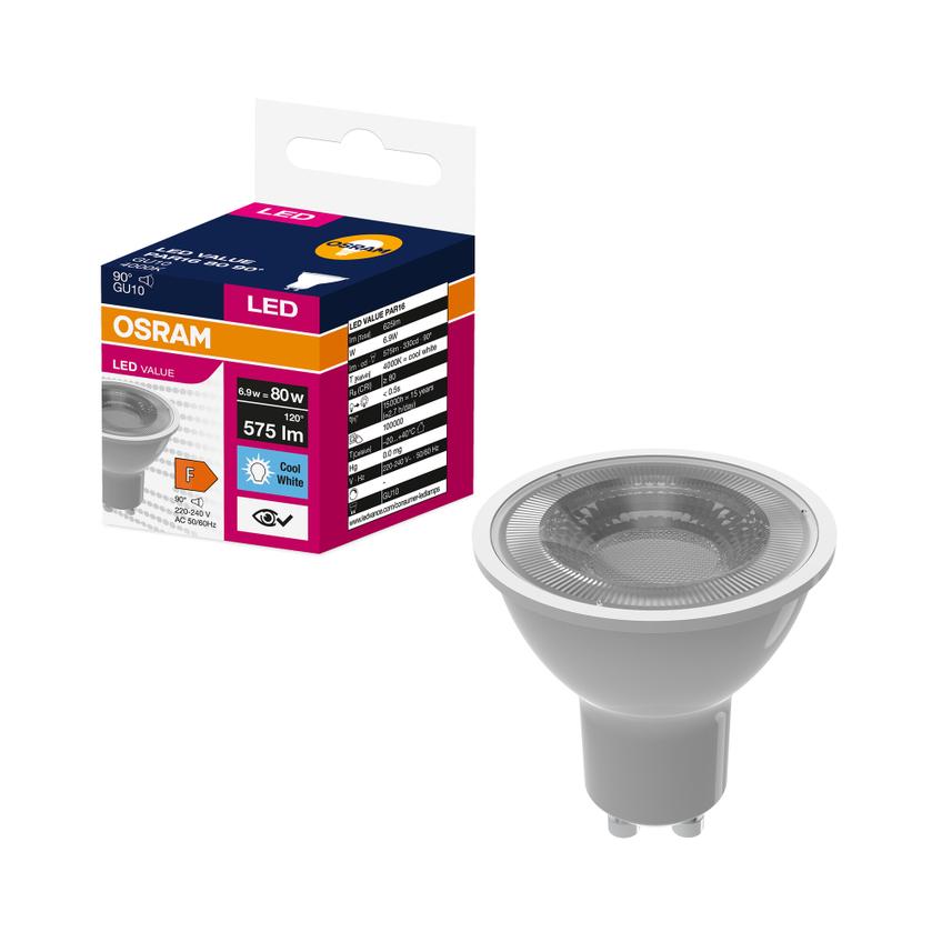 Lampa LED VALUE PAR16 80 90 6,9W/840 230V GU10 BK