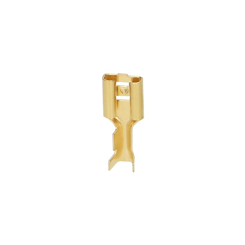Konektor nieizolowany, przekrój maksymalny 2,5mm2, szerokość 6,3mm, 100 szt.