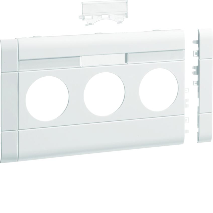 tehalit.WA Maskownica 3-krotna z polem opisowym ABS bezhalogenowy 120mm biały