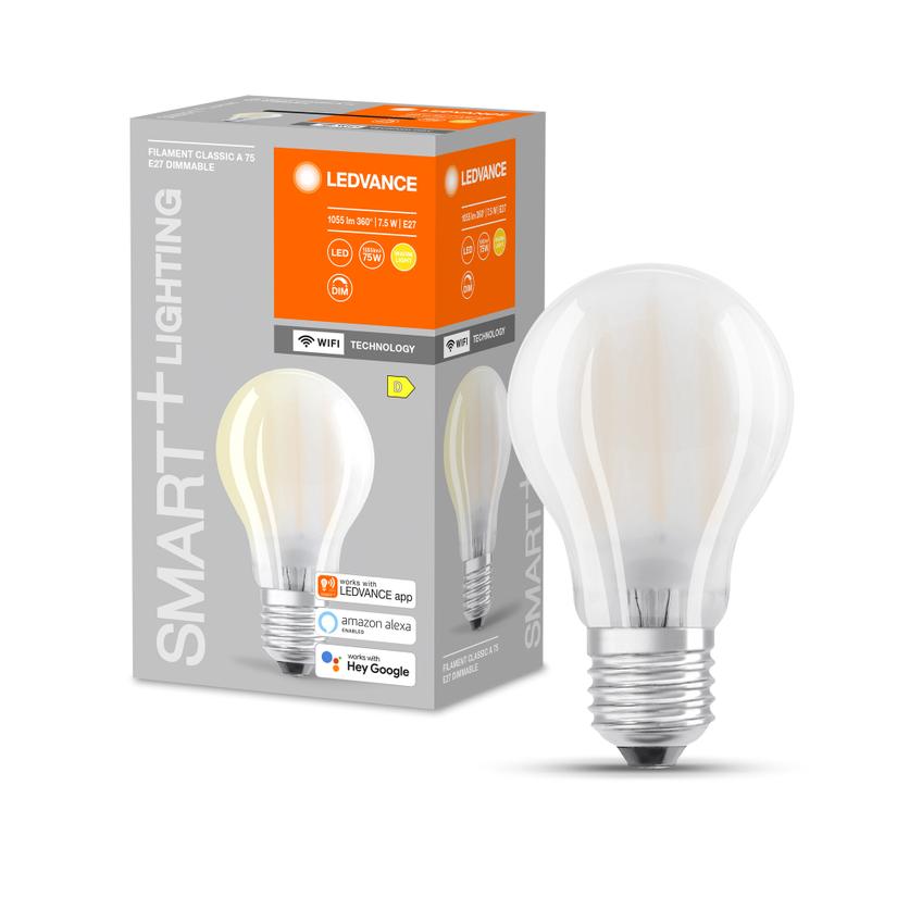 Żarówka LED E27 A67 7,5W = 75W 2700K Ciepła 1055lm 300° Filament SMART+ WIFI Ściemnialna 4058075609716 LEDVANCE