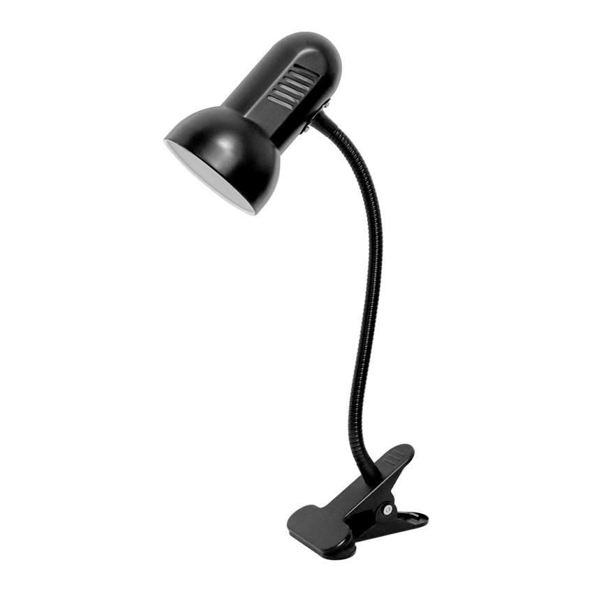 GANSO, lampka biurkowa z klipsem, flex, 15W, E27, czarna