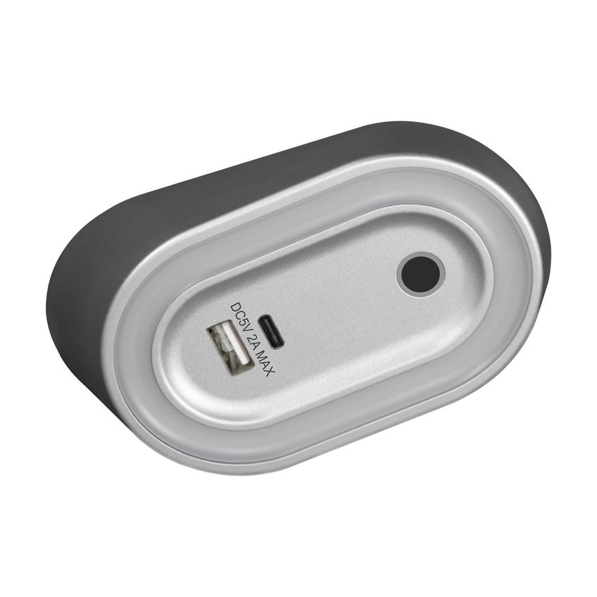 AGRA lampka podszafkowa LED 2,5W, 80lm, 4000K, z włącznikiem bezdotykowym i funkcją ładowania USB A+