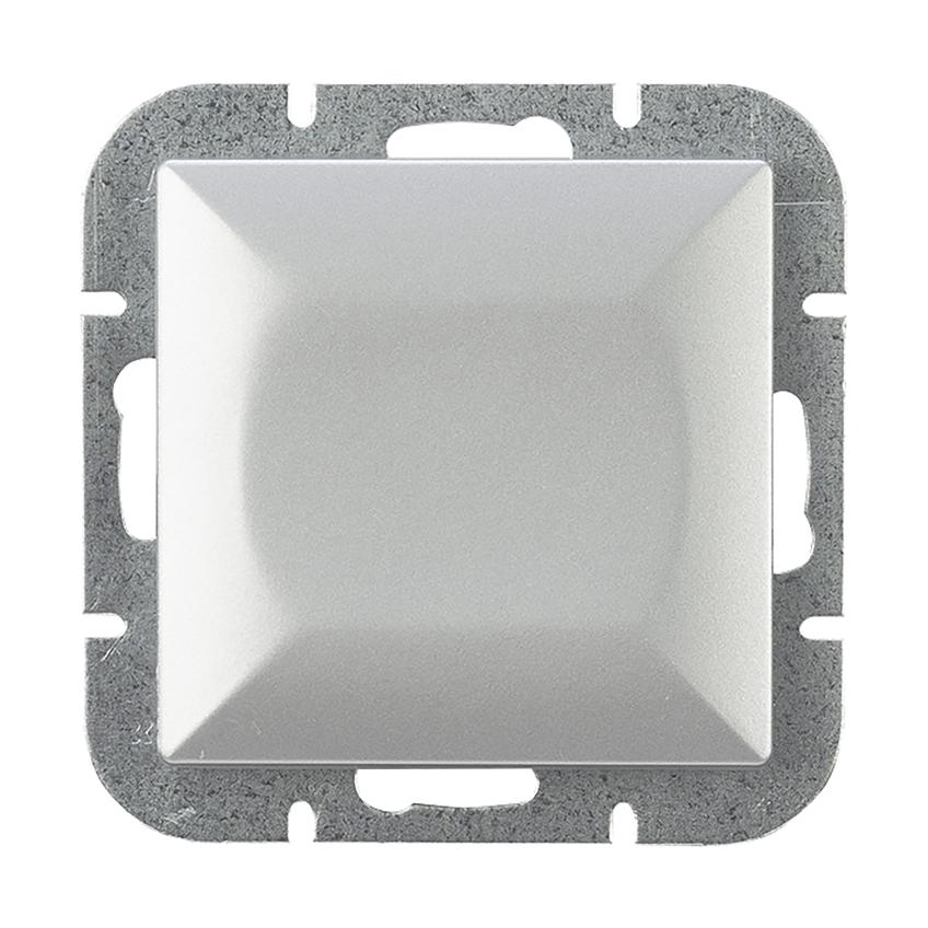 Łącznik krzyżowy podtynkowy Pearl, 10A, 250V, WP-8P, srebrny