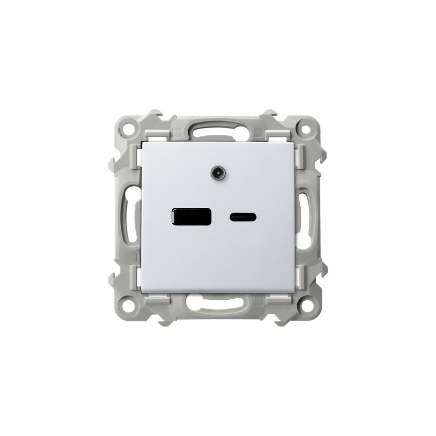 SZAFIR Ładowarka USB A+C - kolor biały