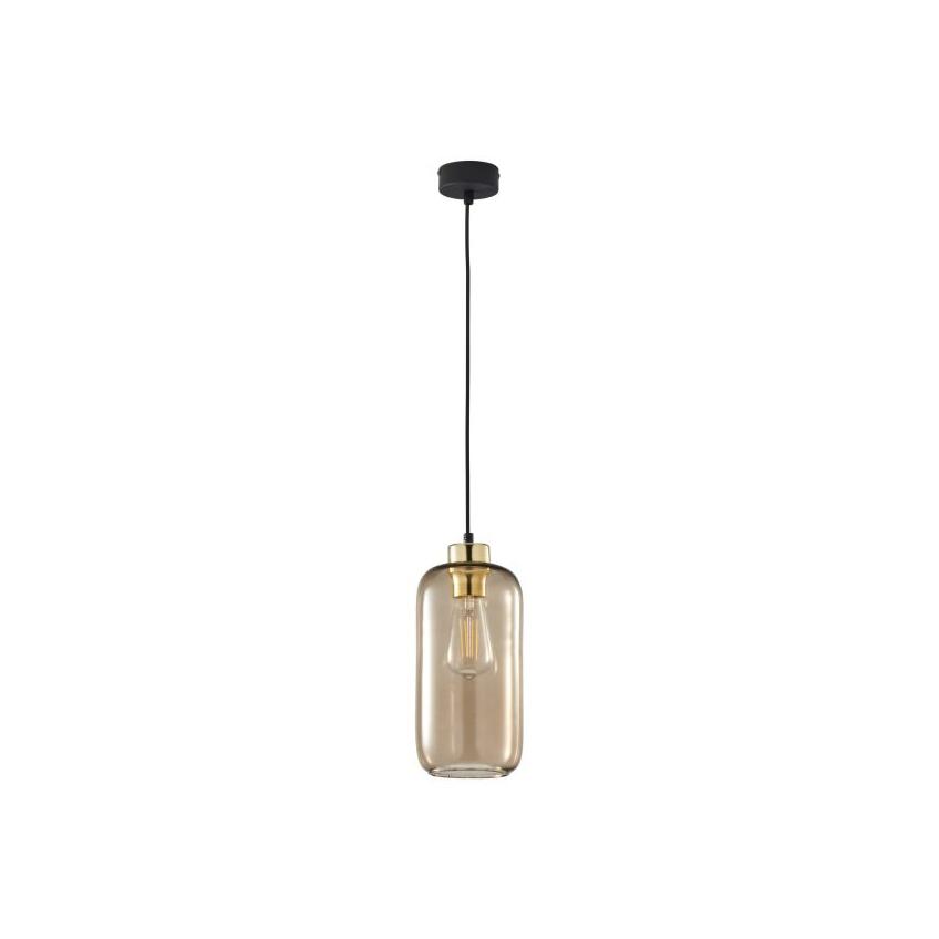 TK Lighting lampa wisząca Marco E27 czarno/złota 3314