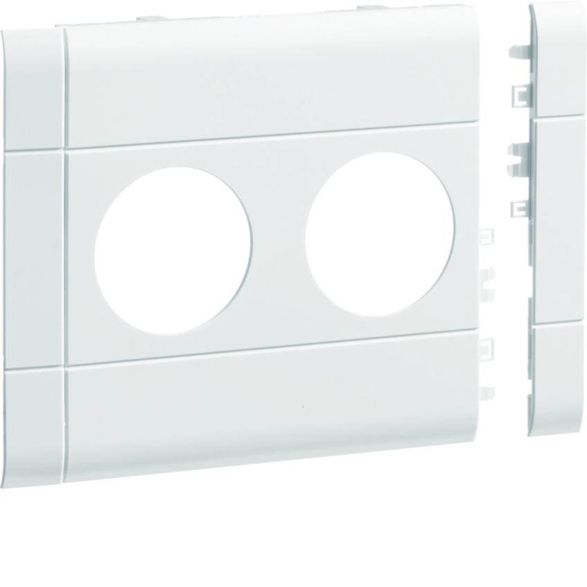 tehalit.WA Maskownica 2-krotna ABS bezhalogenowy 120mm biały