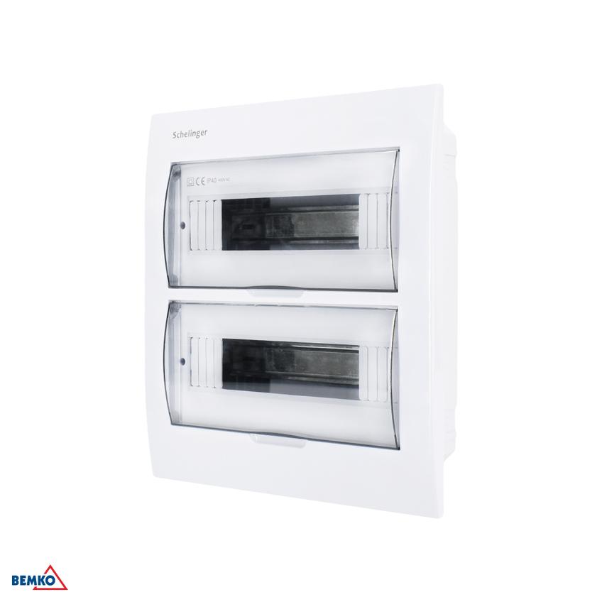 ROZDZIELNICA PODTYNKOWA IP40 ZACISKI 24N+24PE 2x12P