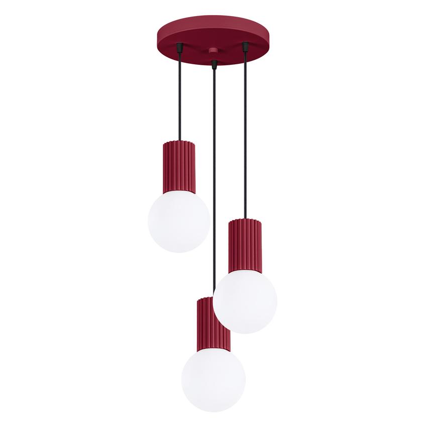 Lampa wisząca HALO 3P burgund