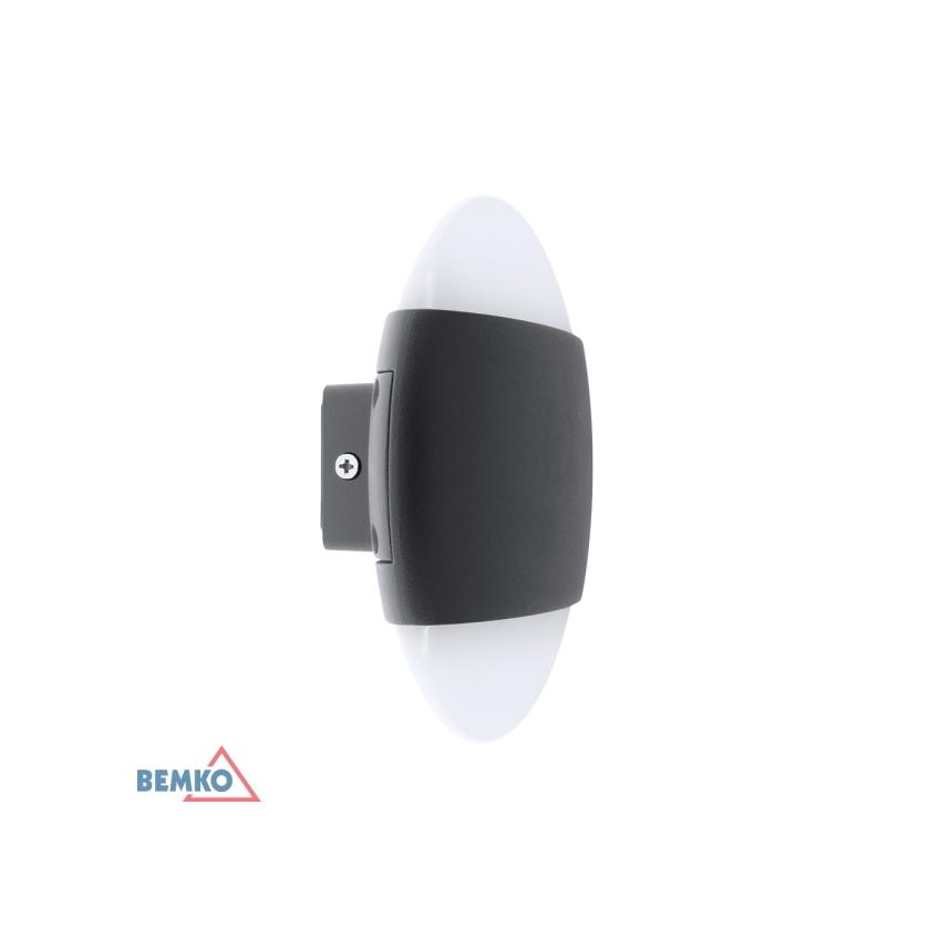 OPRAWA ELEWACYJNA VALANT 10W 4000K 850LM IP65 160X56MM OKRAGŁA GRAFIT C25-EL1-O-010GR-4K BEMKO
