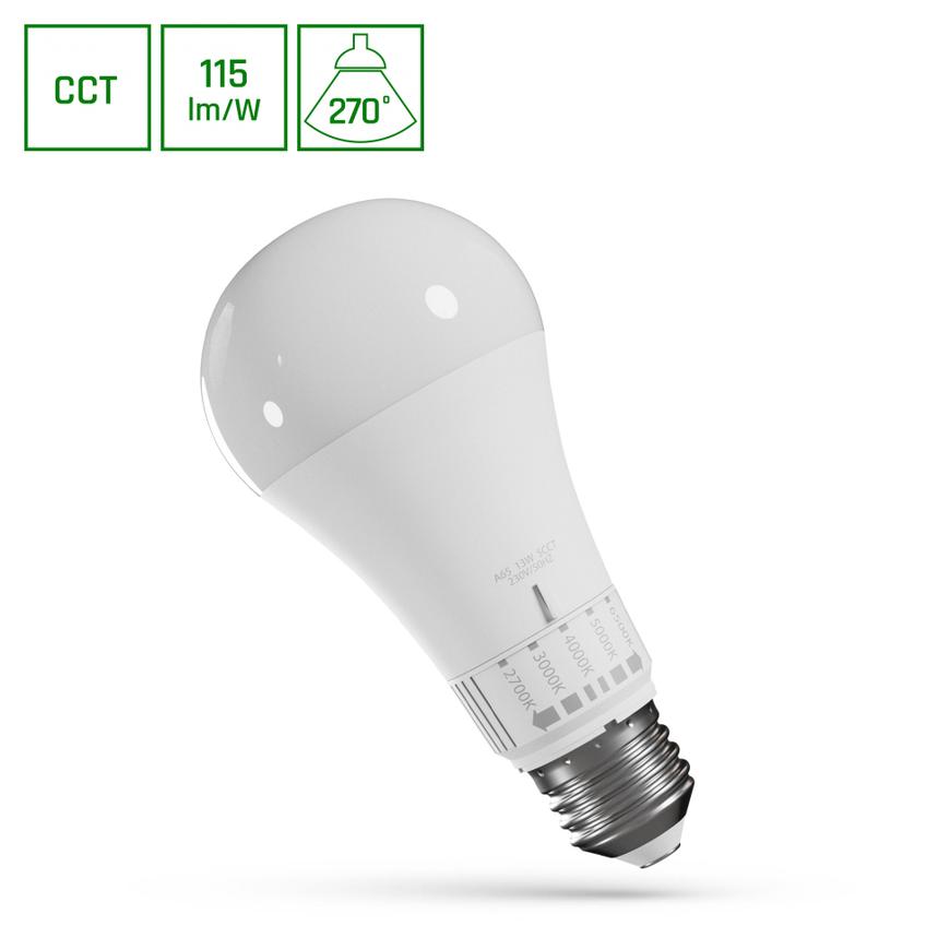 LED GLS E-27 230V 13W 5CCT SPECTRUM
