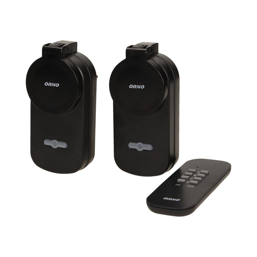 Zestaw bezprzewodowych gniazd sterowanych pilotem 2+1 IP44 OR-GB-429 ORNO