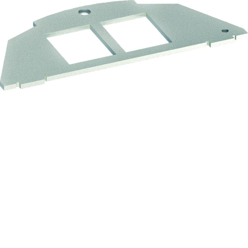 tehalit.VE-EE Płytka montażowa 2xRJ Typ 01 Keystone 19,3x14,8 BSM012 HAGER