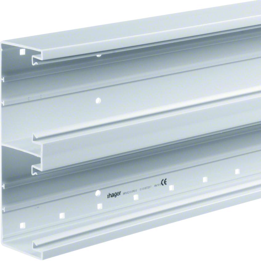 tehalit.BRP Podstawa kanału 65x210, 2 komory, PVC, biały BRP65210D19016 HAGER