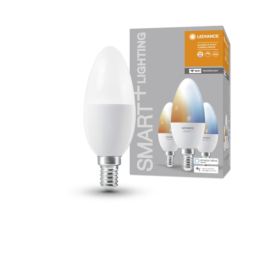 3PAK Żarówka LED E14 B35 5W 470lm CCT SMART+ WiFi Ściemnialna 4058075485914 LEDVANCE