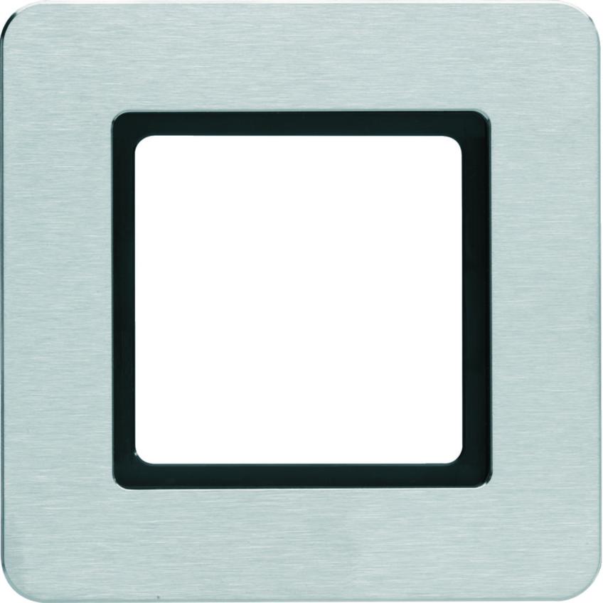 Q.7 Ramka 1-krotna do modułu podświetlenia LED, stal szlachetna