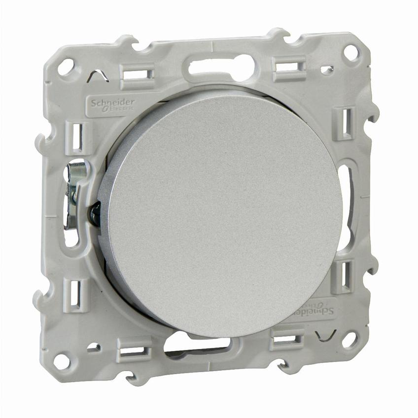 Odace - Przycisk 1-biegunowy aluminium