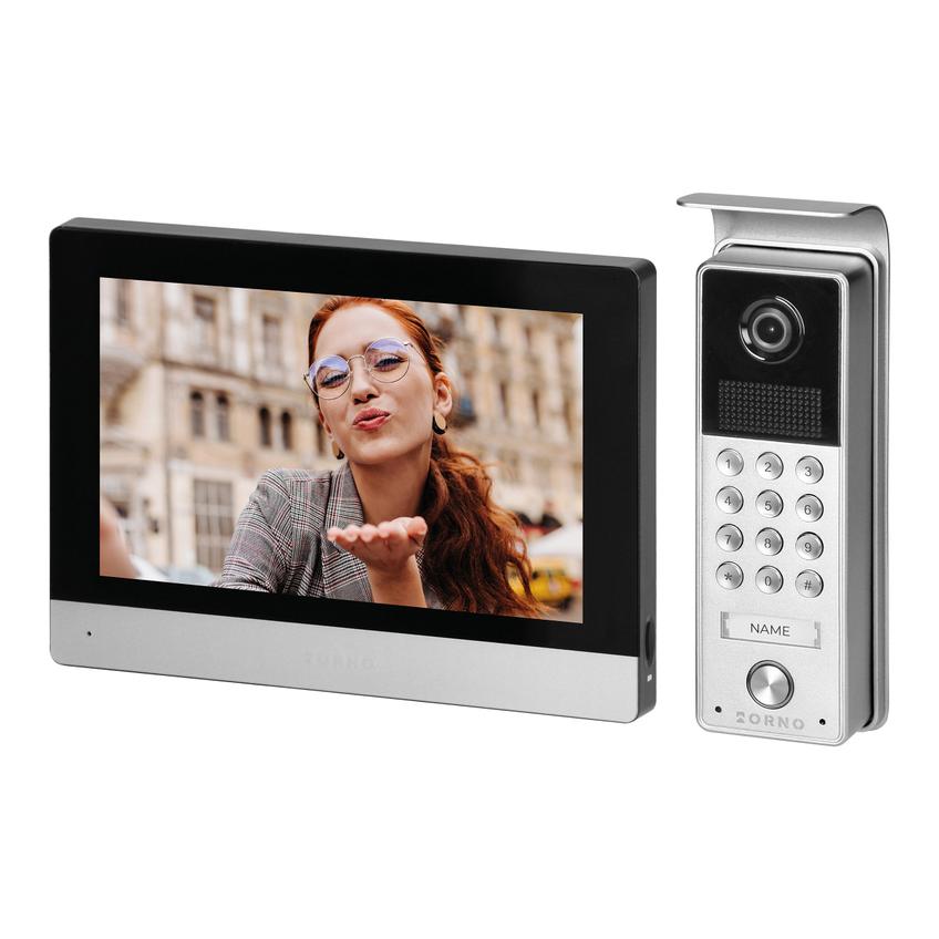 CERES Full HD, zestaw wideodomofonowy, bezsłuchawkowy, monitor dotykowy 8" LCD, z gniazdem na kartę