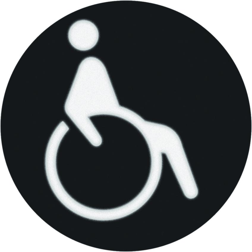 R.x Folia do sygnalizatora świetlnego symbol  wózek inwalidzki