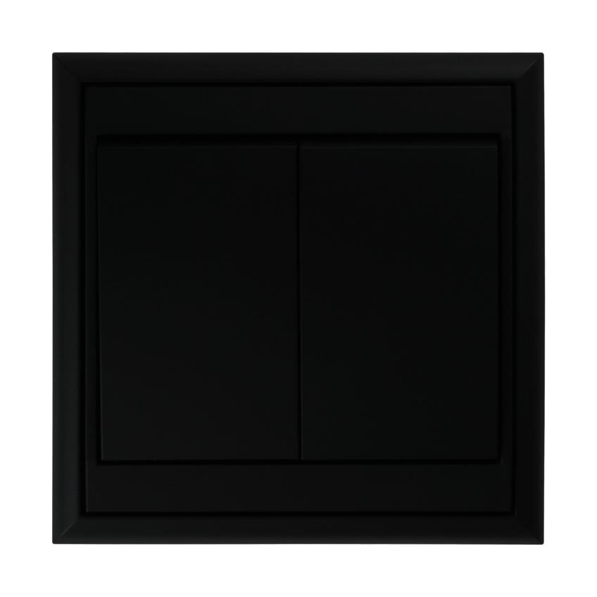 Przycisk dzwonek podtynkowy Luna, 10A, 250V, WP-6/7L, czarny