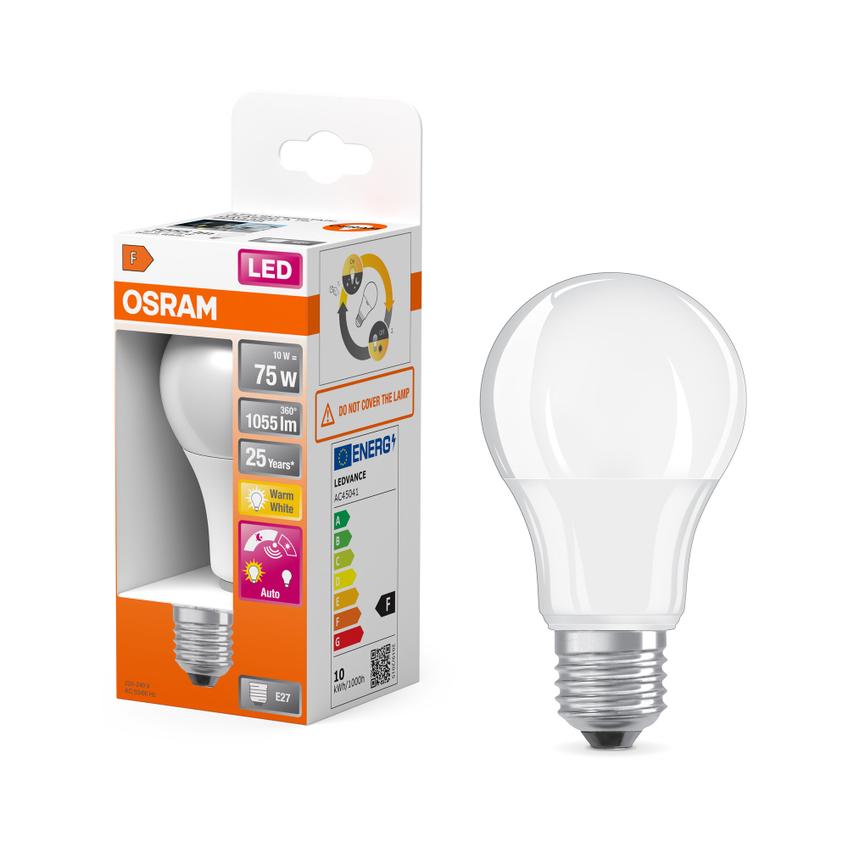 LED STAR+ CL A DSFR 75 non-dim 10W 827 E27 LEDVANCE