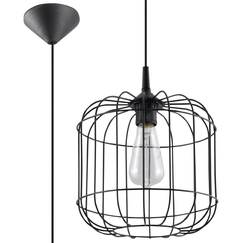 Sollux Lampa wisząca CELTA czarna SL.0296