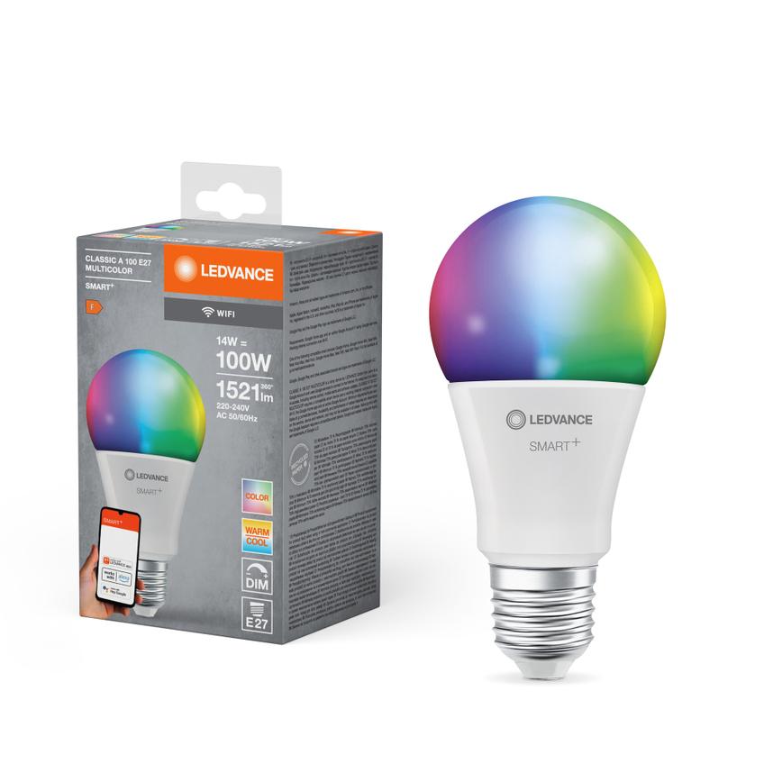 Lampa LED SMARTWF A100 14W 230V RGBWFR E27 4X1 LEDV